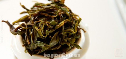 tealeaves after first infusion