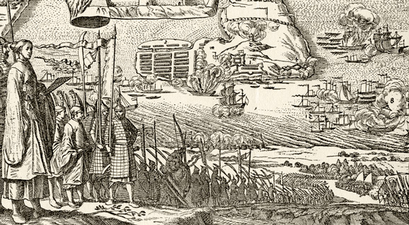 Zheng Cheng Gong (aka Konxinga) capturing Taiwan