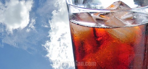 A large glass of iced tea? Second thoughts