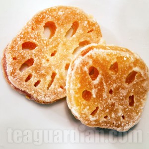 Candied fruit for Chinese New Year tea: Lotus Root