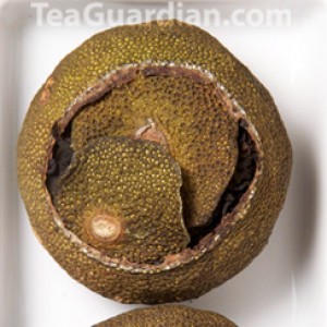 Pu'er compressed in small mandarin oranges