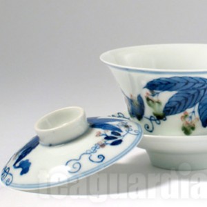 Hand-thrown blue china gaiwan