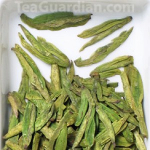 Anji Baicha green tea, flat style