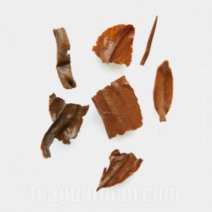 infused tealeaves of black teas: machine processed orthodox Dian