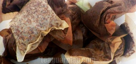 A pile of used teabags