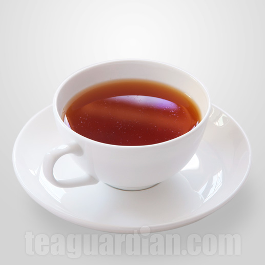 the standard ( average ) teacup: black tea