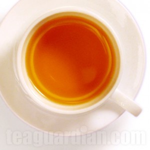 Infusion colour of a fine black tea