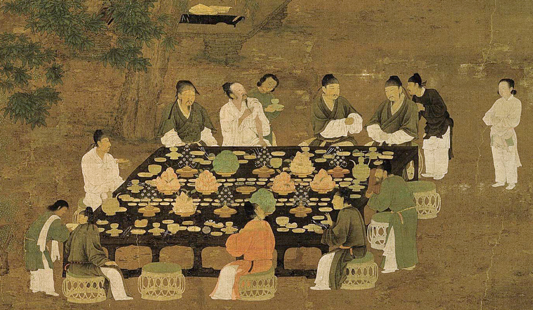Hui Zhong: Wen Hui Tu ( Gathering of the Literaries ), detail