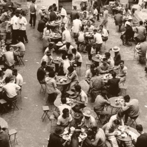 Out door yumcha eatery, 1960