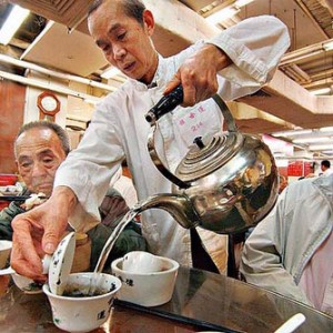 Gaiwan in a dimsum restaurant
