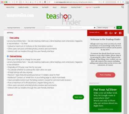 Listing Plan Options