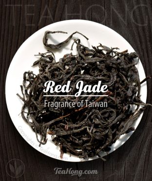 This beautiful and unique tasting black tea, Red Jade — Fragrance of Taiwan is produced from the unique cultivar, TTES 18, also known as Hong Yu