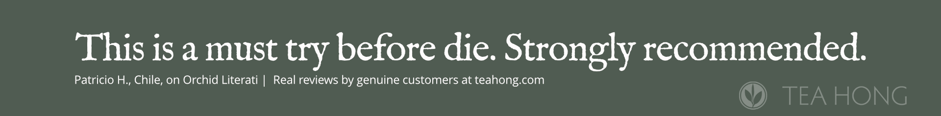 Customer review on Orchid Literati, a Phoenix dancong oolong